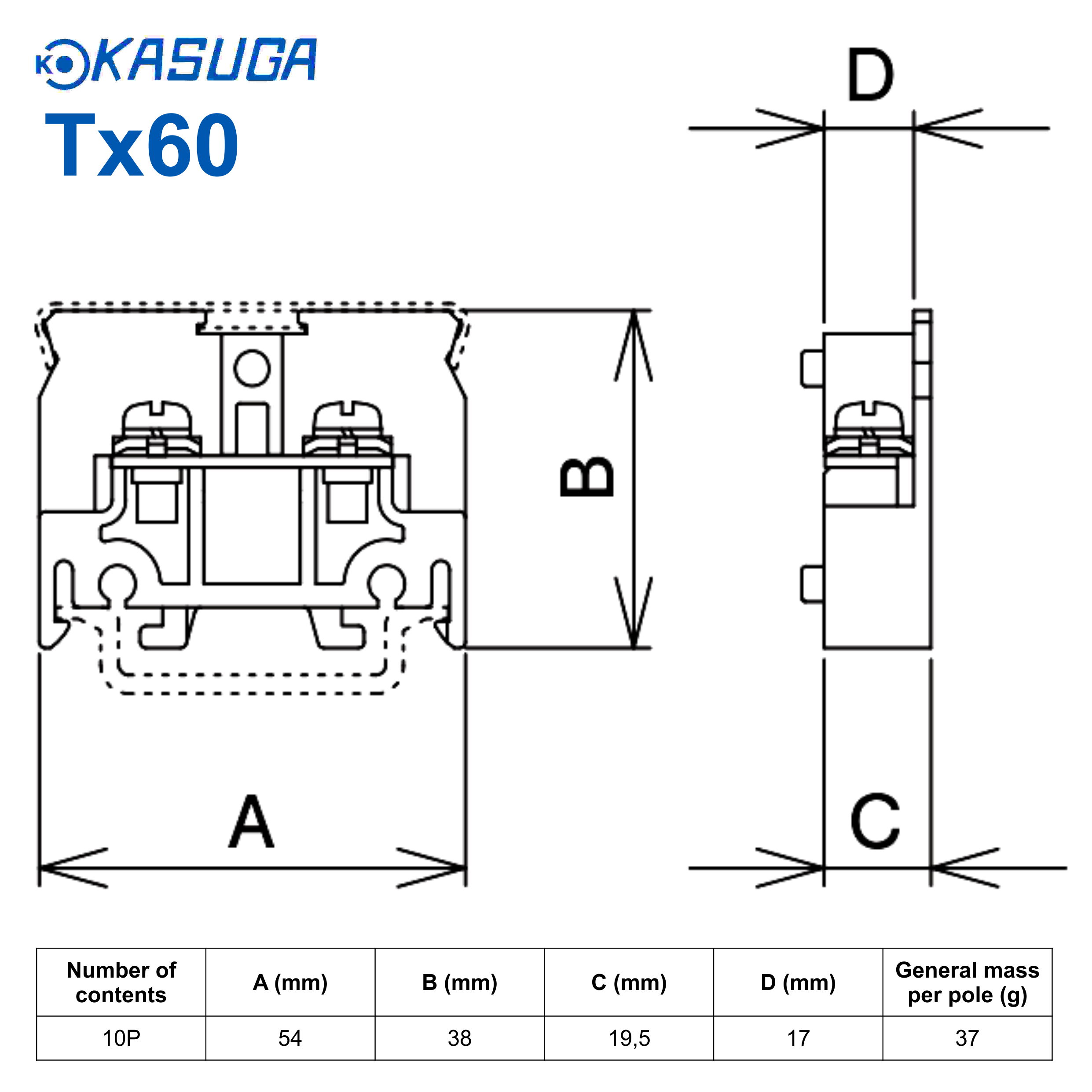 Terminal Block Kasuga TX60