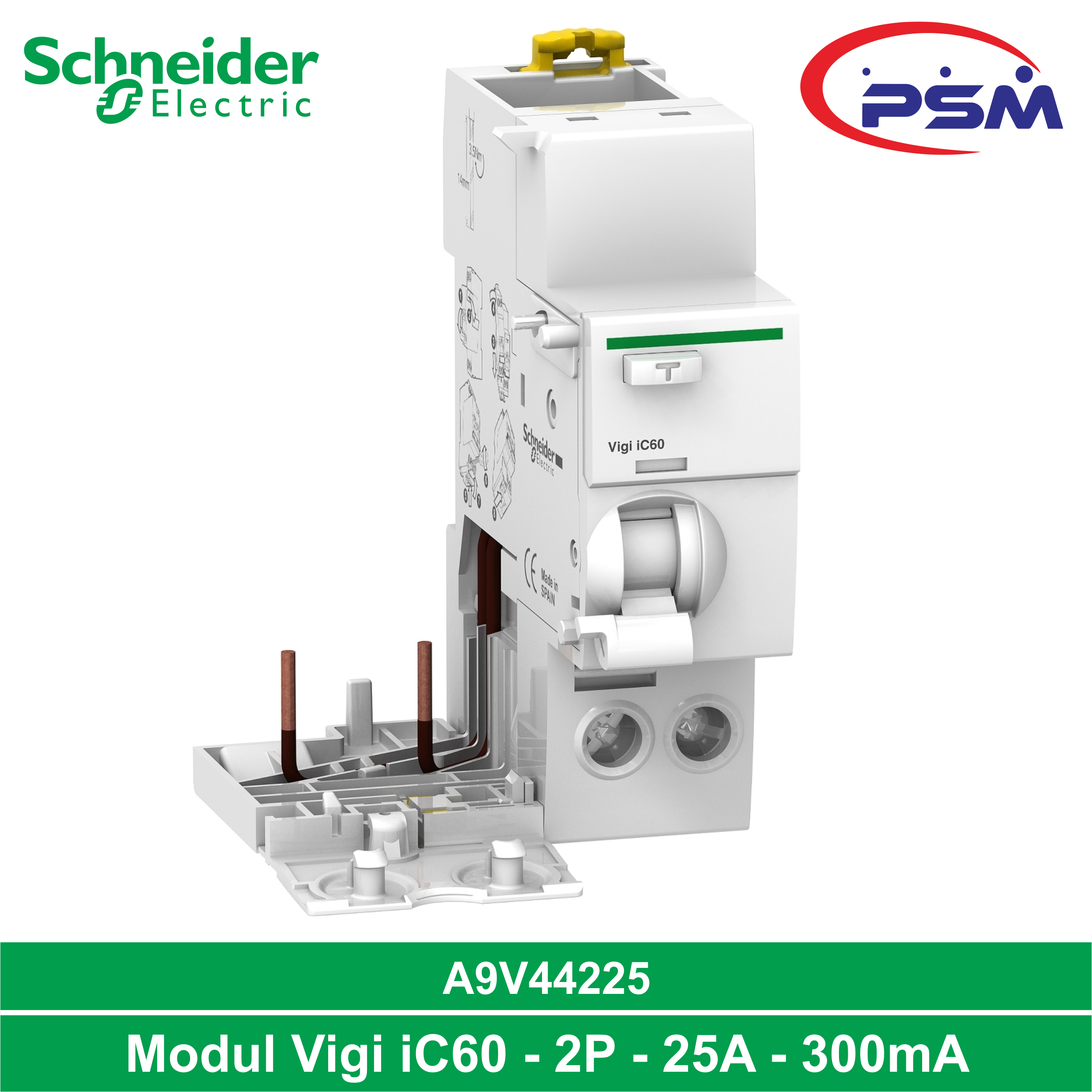 Modul Vigi iC60 - Earth Leakage add-on block - 25A / 300mA