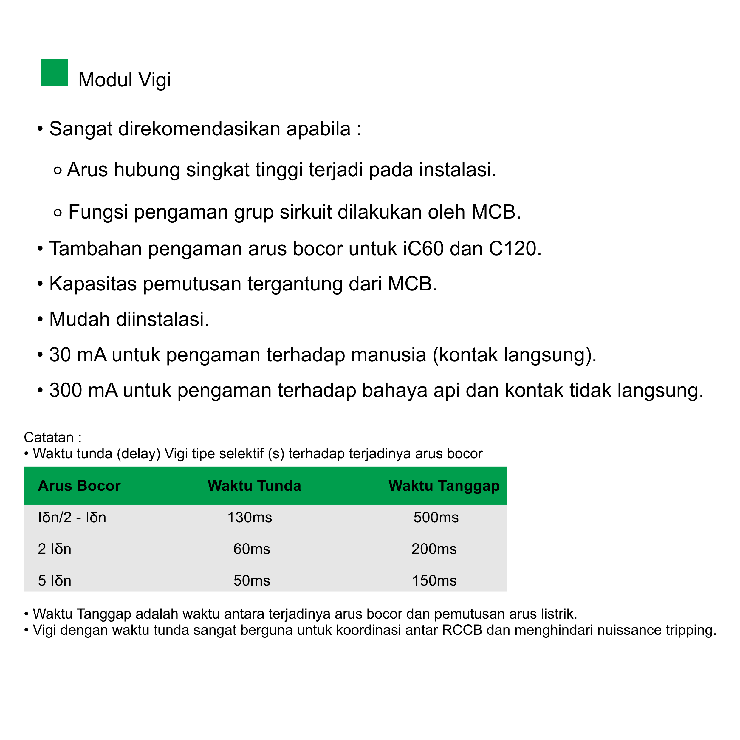 Modul Vigi iC60 - Earth Leakage add-on block - 25A / 300mA