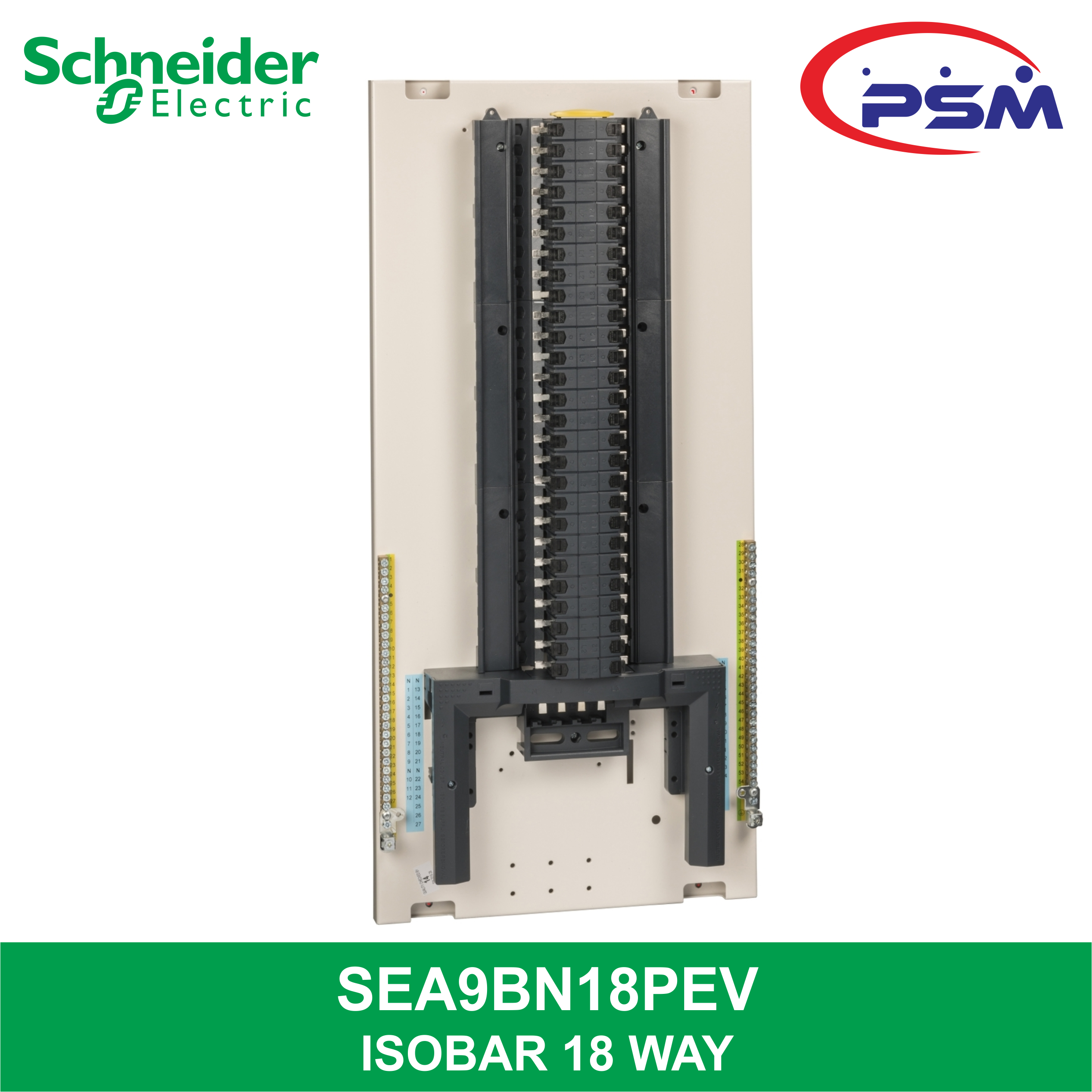 Acti9 Isobar P B / Pan Assembly / 6-24 ways TP + earth + neutral