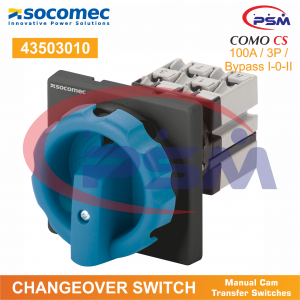 Socomec Changeover Switch / Transfer Switch / COMO CS 100A / 3P / Bypass I-0-II / 43503010