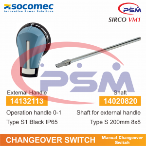 Socomec External Handle With Shaft for SIRCO VM1 14132113 - 14020820