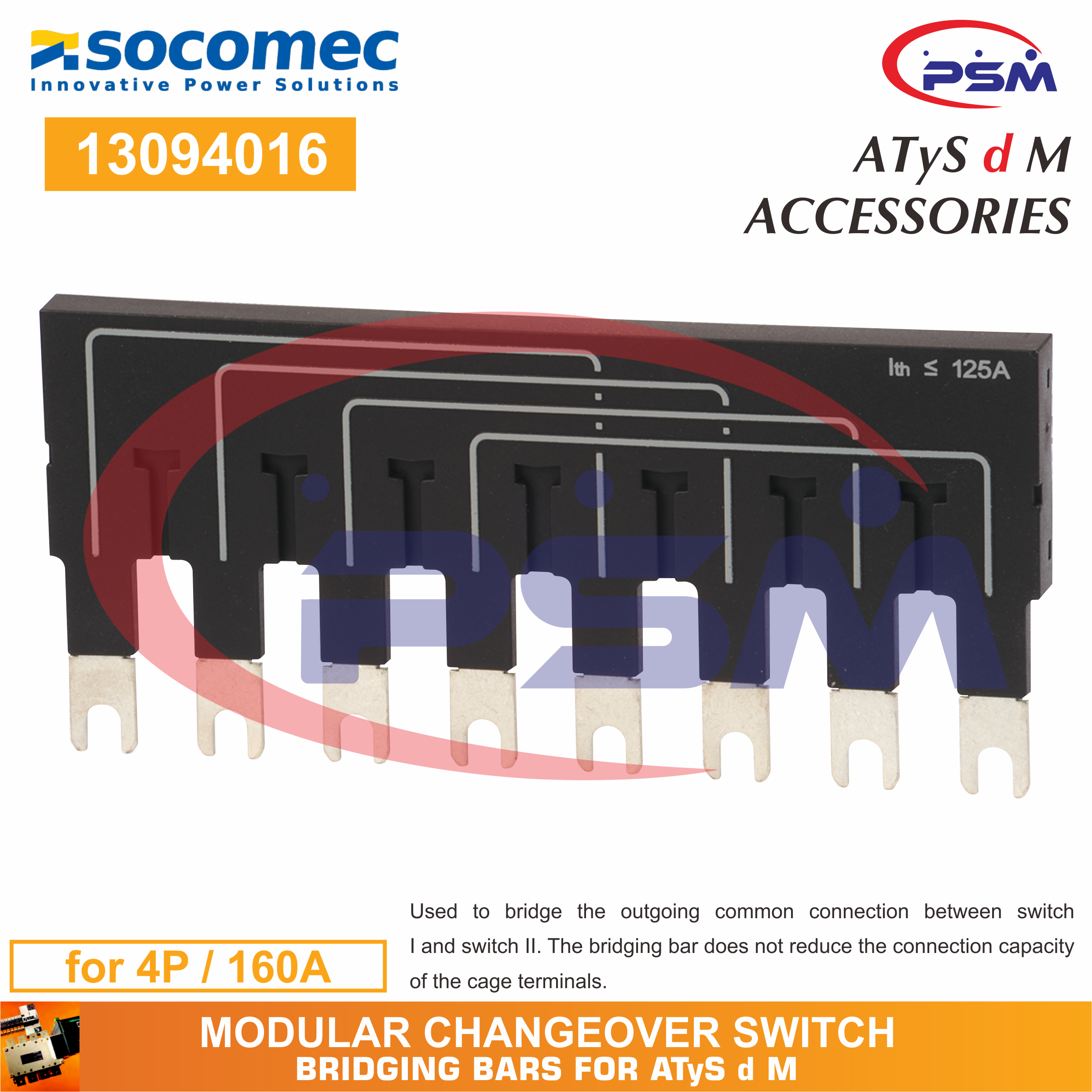 Socomec ATyS t M 40A 4P 230/400VAC | AutomaticTransfer Switch | 93444004