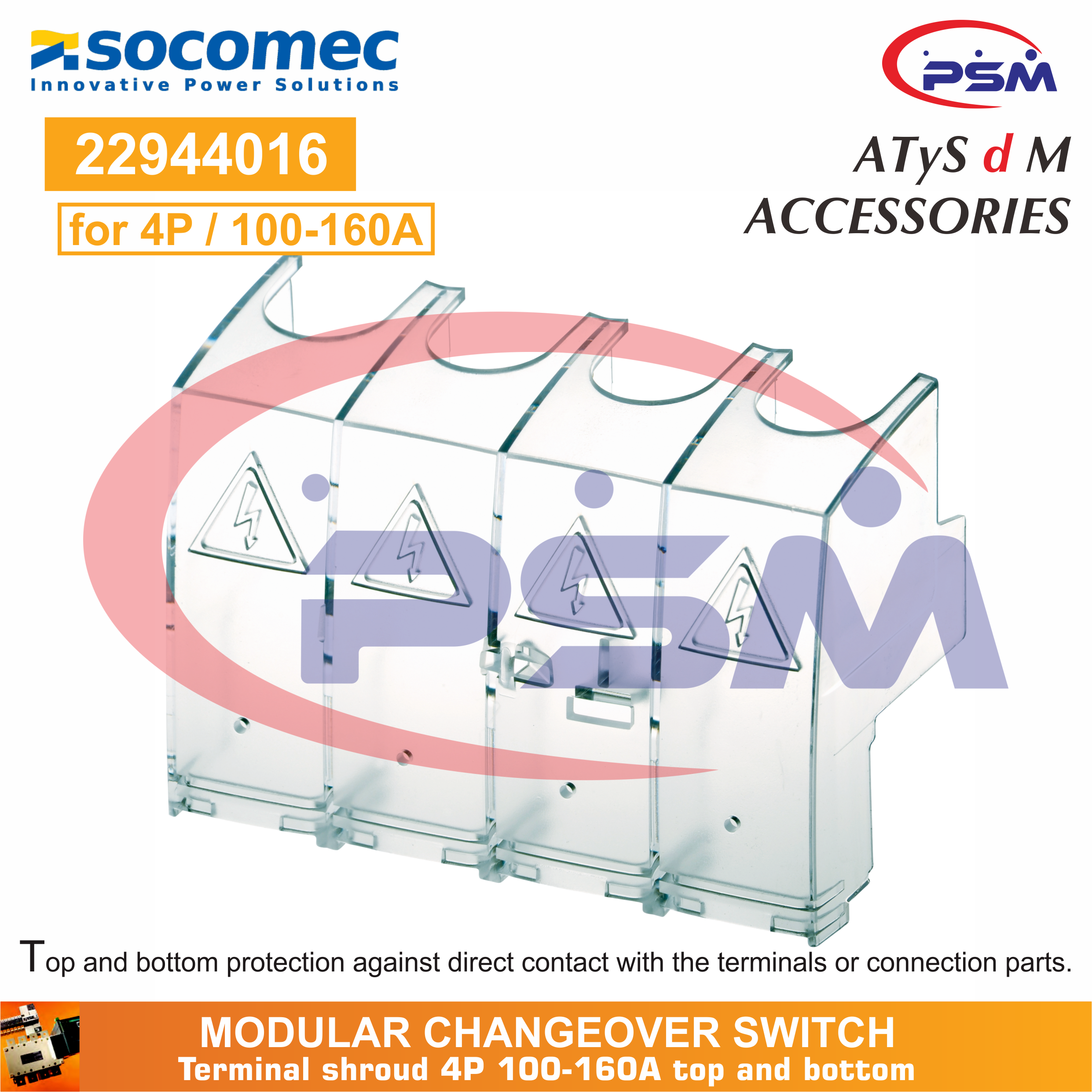 Socomec ATyS d M 40A 2P 230VAC | Remotely Operated Transfer Switch | 93232004