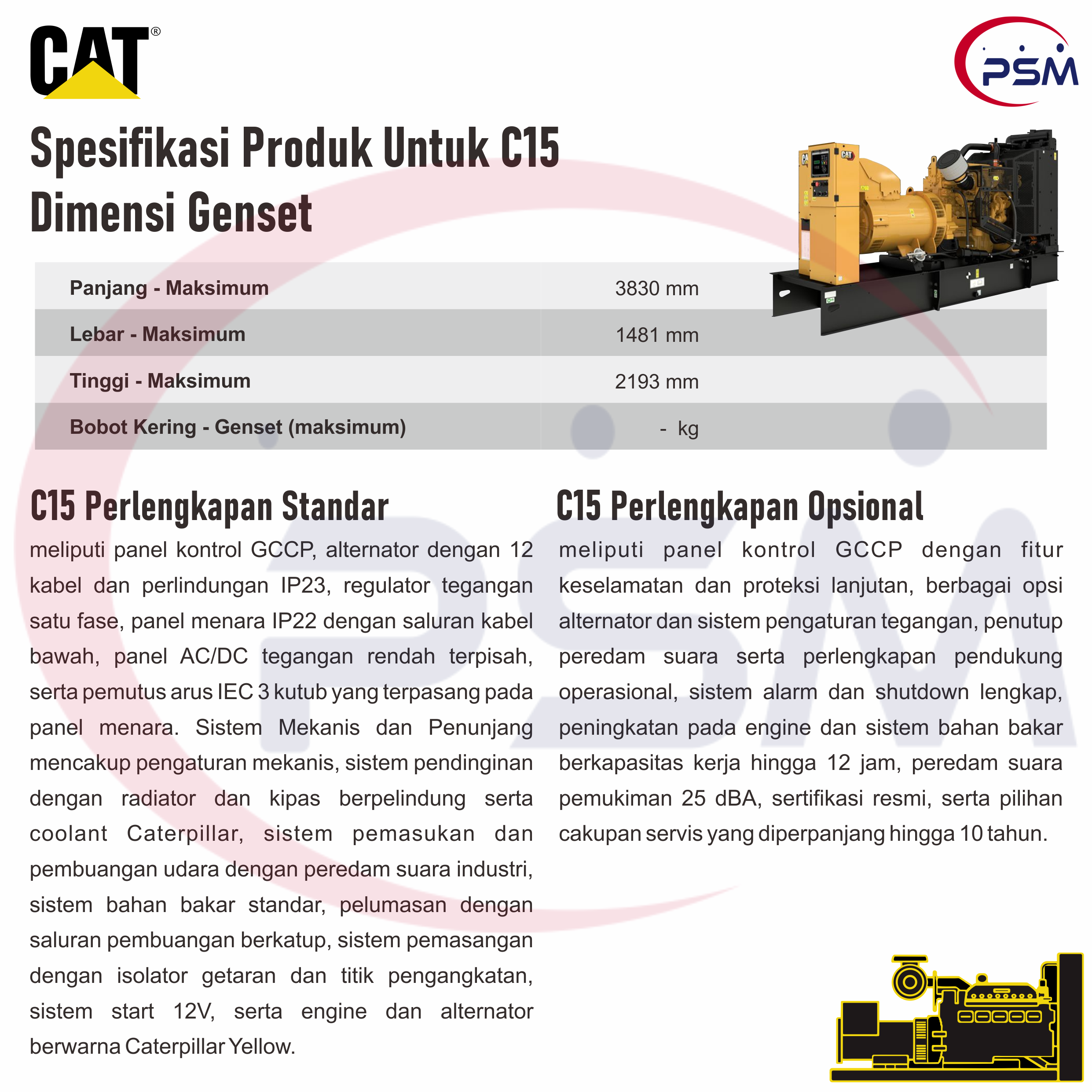 Caterpillar Generator Sets Diesel C15 | C15 550kVA 50Hz