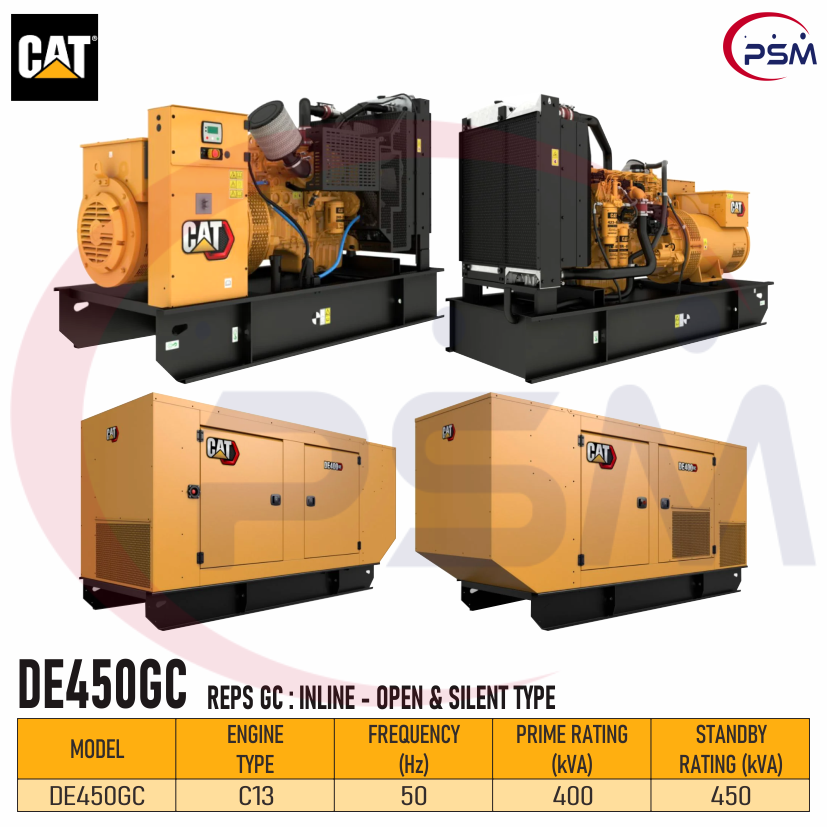Caterpillar Generator Sets Diesel DE450GC C13 450kVA 50Hz